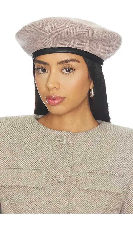 Naked Wardrobe Suiting Chevron Beret | Image 1 Naked Wardrobe Suiting Chevron Beret | Image 1