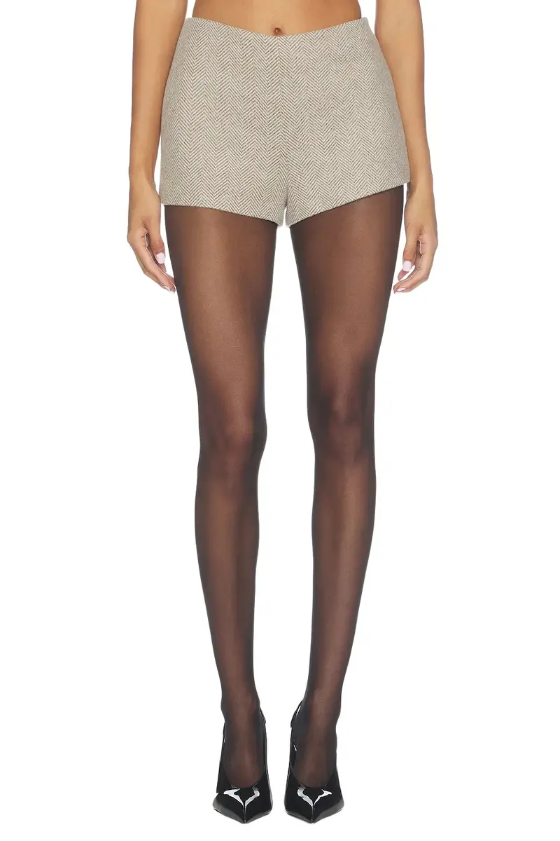 Naked Wardrobe Chevron Suited Hot Pants