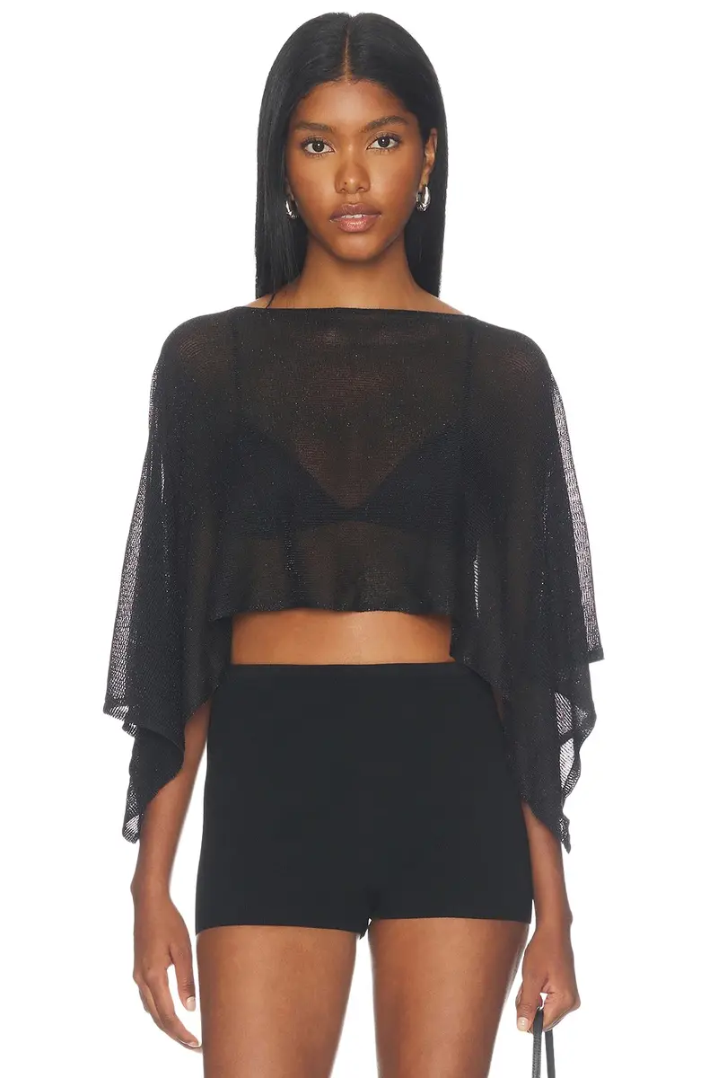 MORE TO COME Orson Knit Poncho