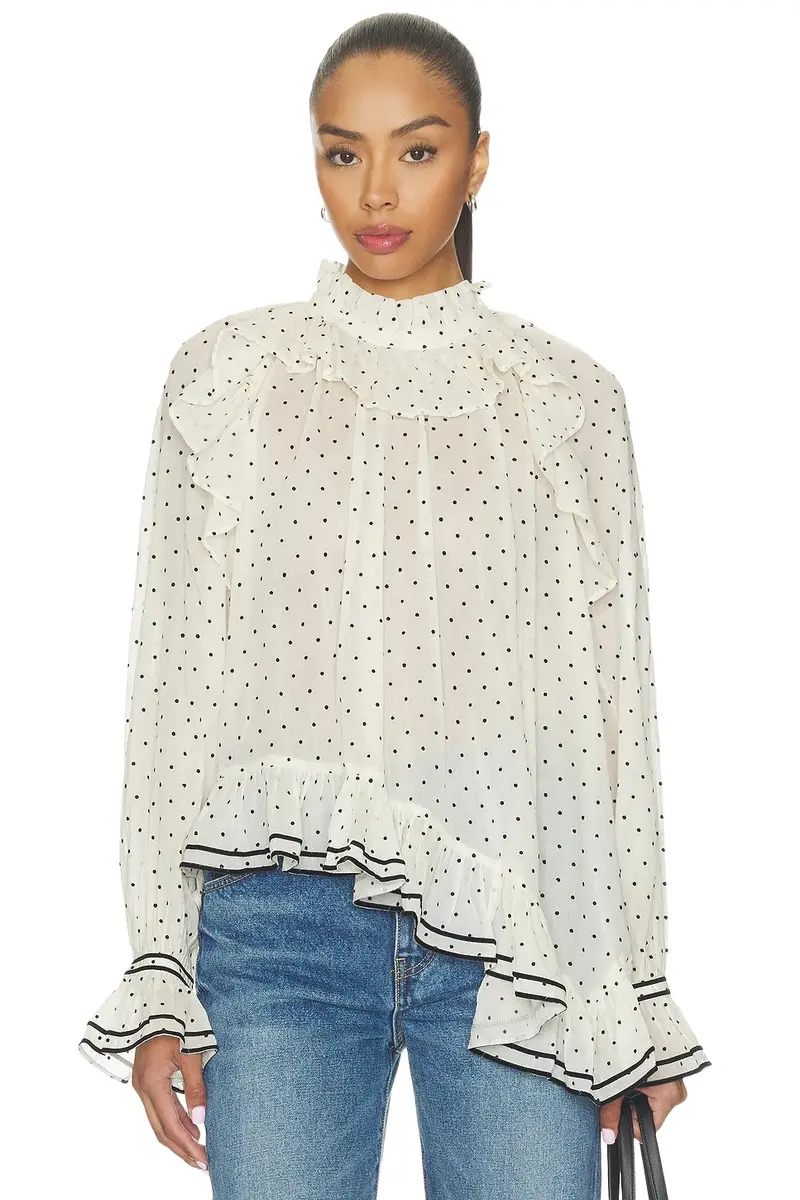 Marcella Longsleeve Cotton Blouse