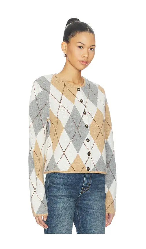 Aligne Aggie Merino Argyle Cardigan | Thumbnail 2 Aligne Aggie Merino Argyle Cardigan | Thumbnail 2