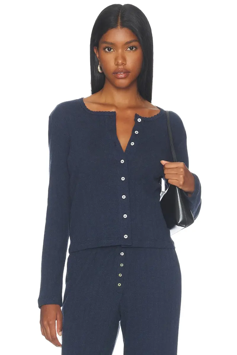 Pointelle Classic Cardigan Pointelle Classic Cardigan