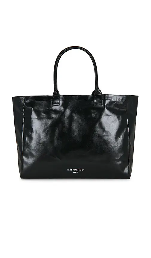 Anine Bing Leo Coated Canvas Tote | Thumbnail 2 Anine Bing Leo Coated Canvas Tote | Thumbnail 2