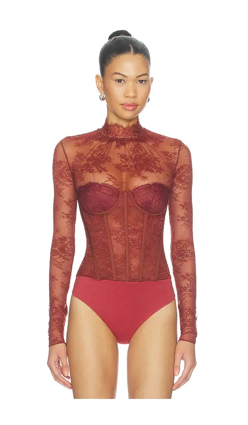 Retrofête Valentina Lace Bodysuit | Thumbnail 2