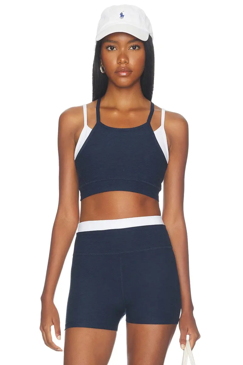 Space Dye Layered Long Line Bra