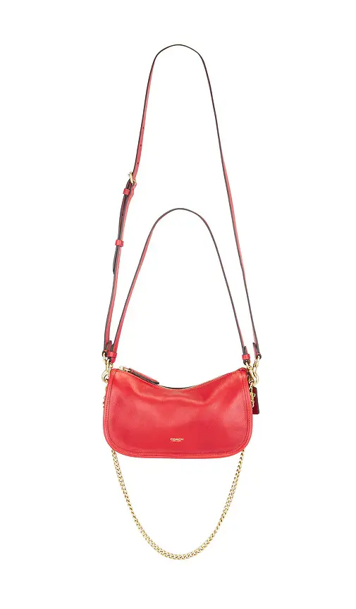 Coach Natural Grain Leather Waverly Shoulder Bag