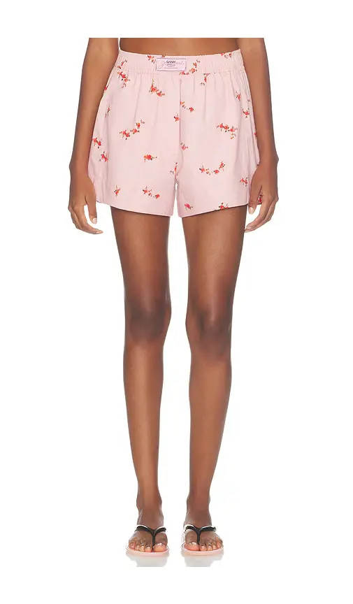 Ganni Printed Stretch Cotton Short | Thumbnail 2 Ganni Printed Stretch Cotton Short | Thumbnail 2