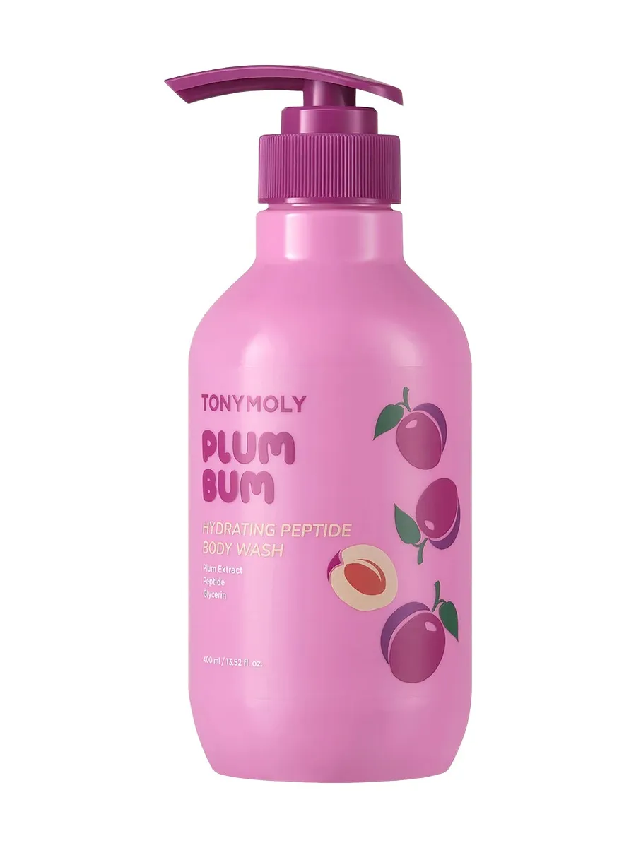 TONYMOLY Plum Bum Hydrating Peptide Body Wash