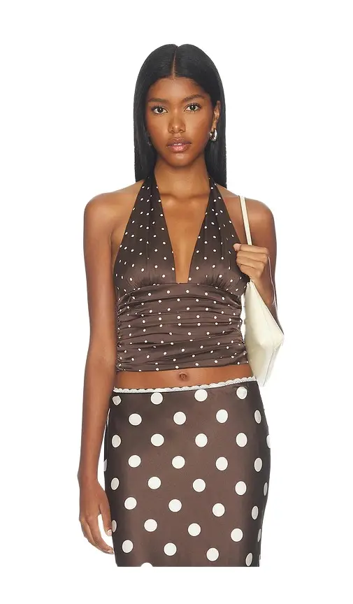MAJORELLE Mabel Halter Top