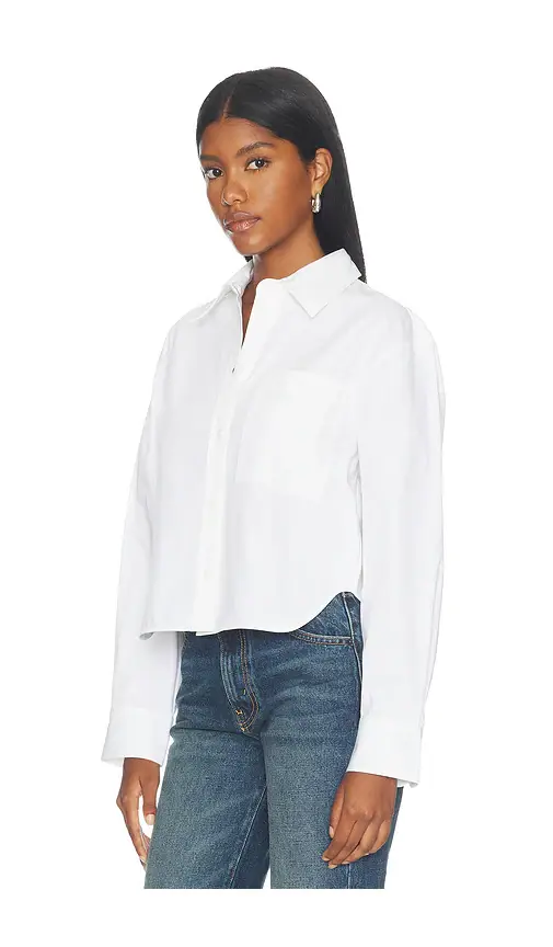 Anine Bing Scott Cropped Shirt | Thumbnail 2