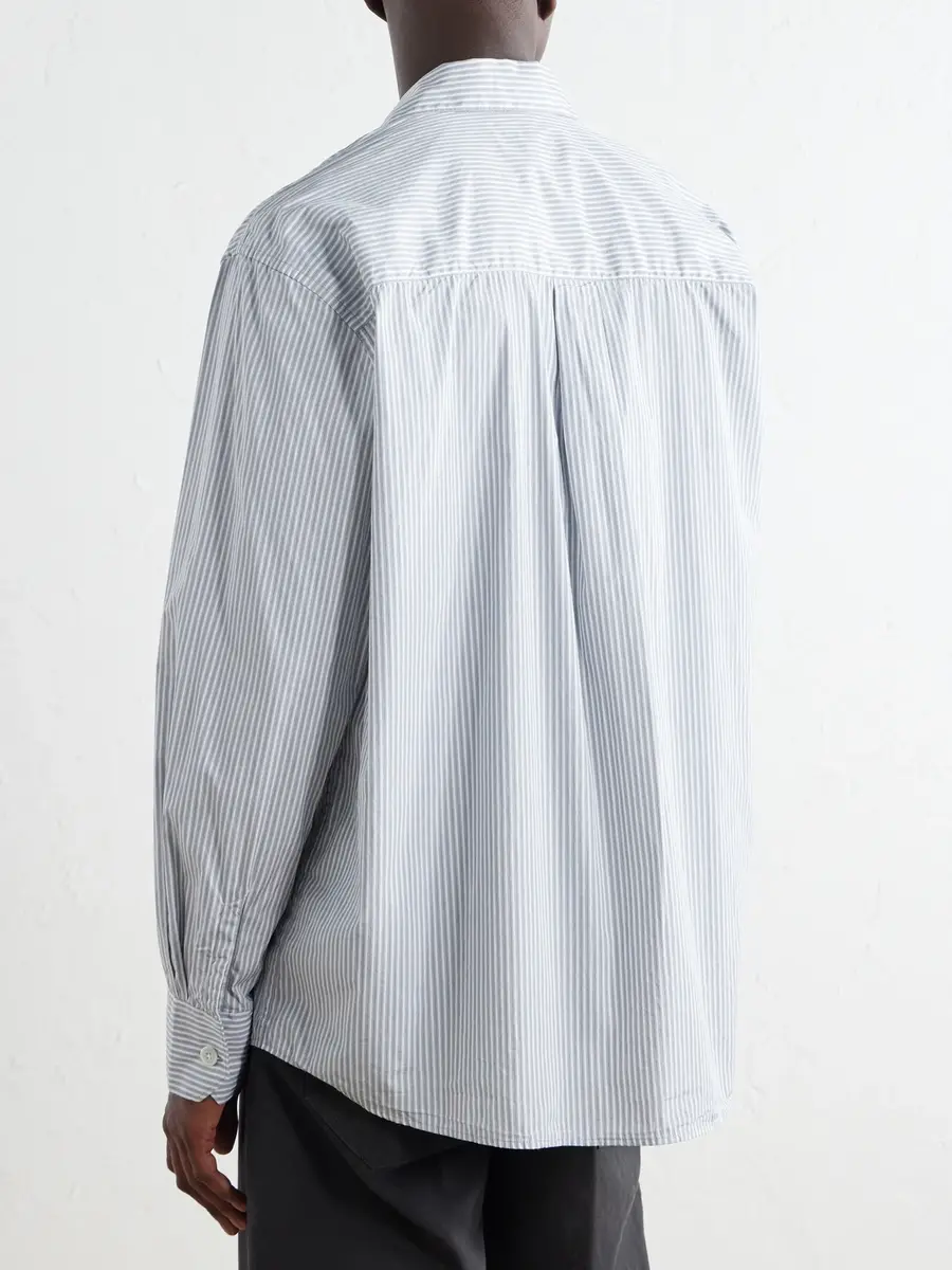 Our Legacy Above Striped Cotton-Poplin Shirt - Men | Thumbnail 4 Our Legacy Above Striped Cotton-Poplin Shirt - Men | Thumbnail 4
