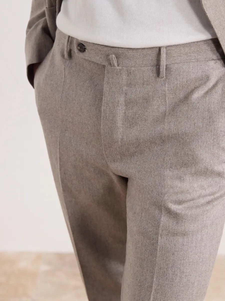 Slowear Incotex Straight-Leg Wool-Blend Flannel Trousers - Men | Thumbnail 5