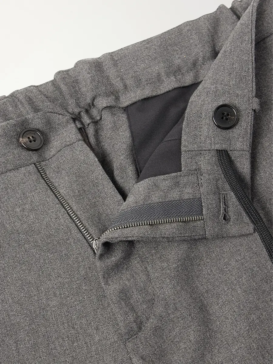 Slowear Straight-Leg Wool-Blend Tekno Flannel Trousers - Men | Thumbnail 5 Slowear Straight-Leg Wool-Blend Tekno Flannel Trousers - Men | Thumbnail 5
