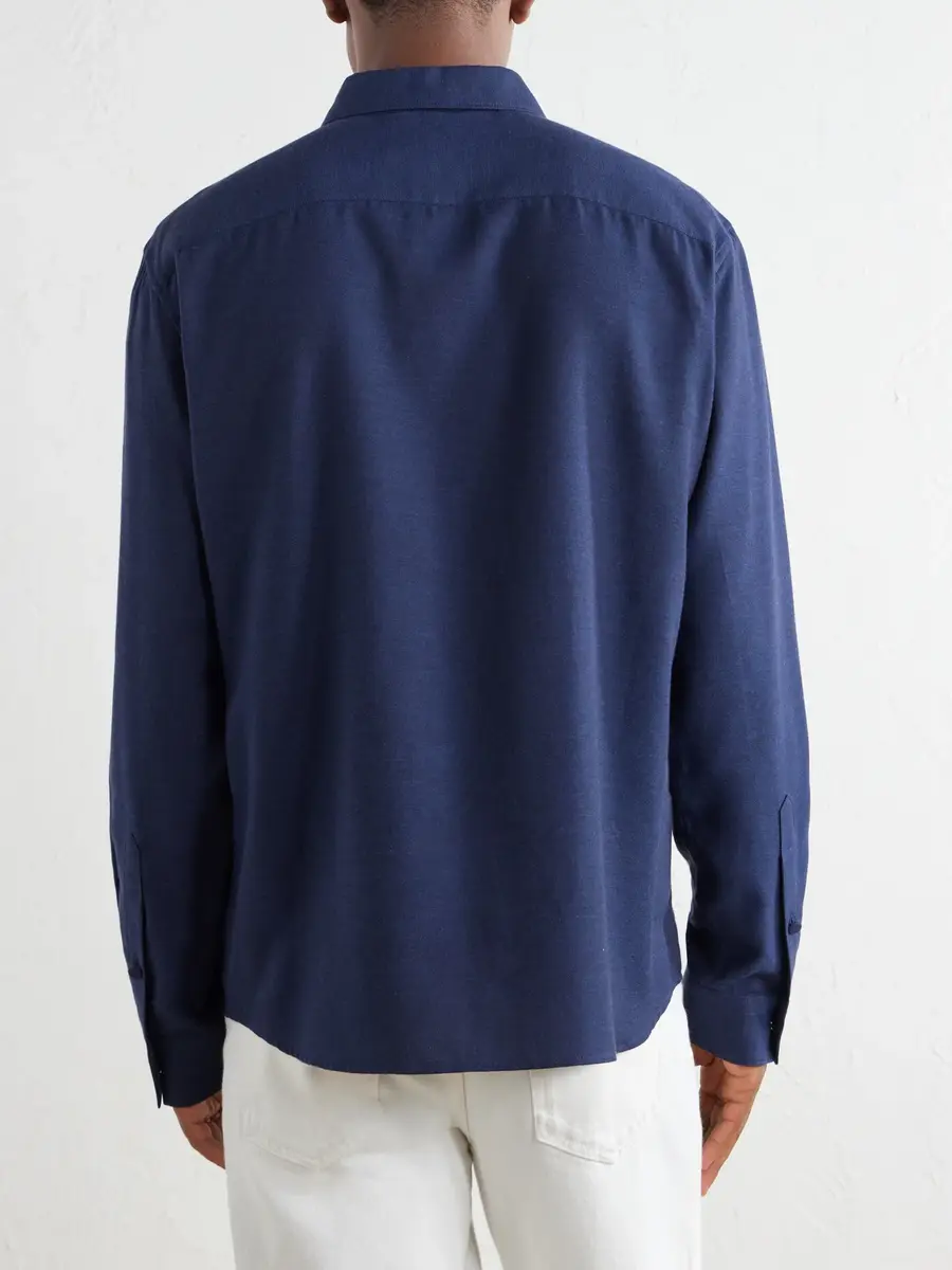 Gabriela Hearst Abbe Cotton and Cashmere-Blend Shirt - Men | Thumbnail 4 Gabriela Hearst Abbe Cotton and Cashmere-Blend Shirt - Men | Thumbnail 4
