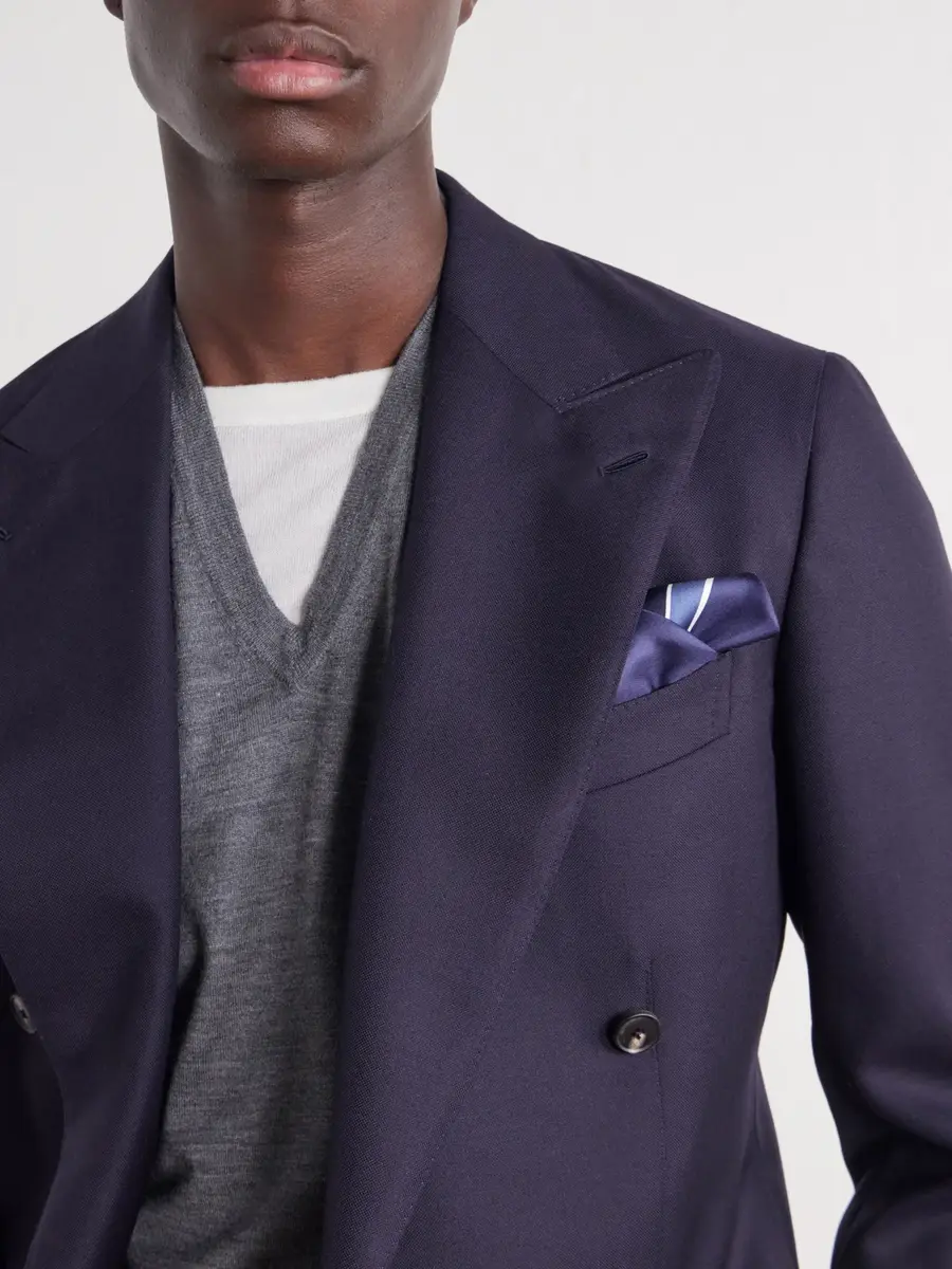 Zegna Printed Silk-Twill Pocket Square - Men | Thumbnail 2 Zegna Printed Silk-Twill Pocket Square - Men | Thumbnail 2