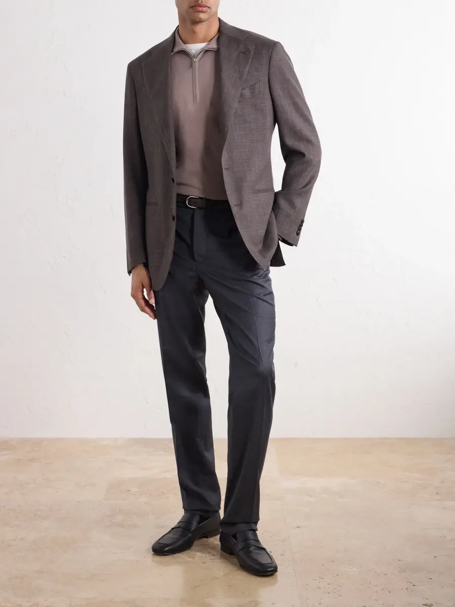 Slowear Zanone Flexwool Half-Zip Sweater - Men | Thumbnail 2