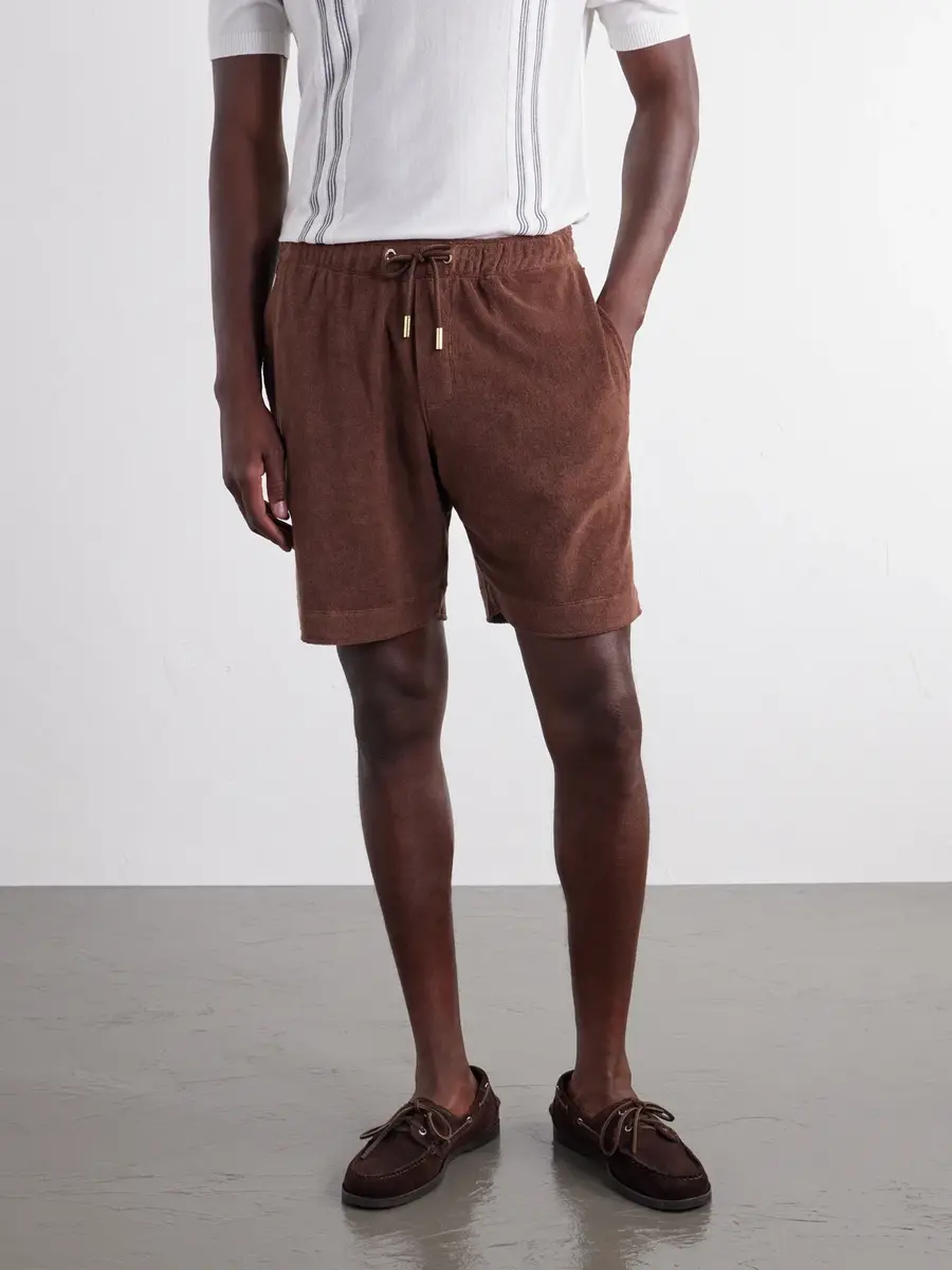 Orlebar Brown Straight-Leg Organic Cotton-Terry Shorts - Men | Thumbnail 3 Orlebar Brown Straight-Leg Organic Cotton-Terry Shorts - Men | Thumbnail 3