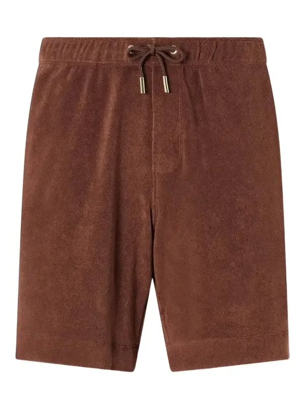 Straight-Leg Organic Cotton-Terry Shorts - Men