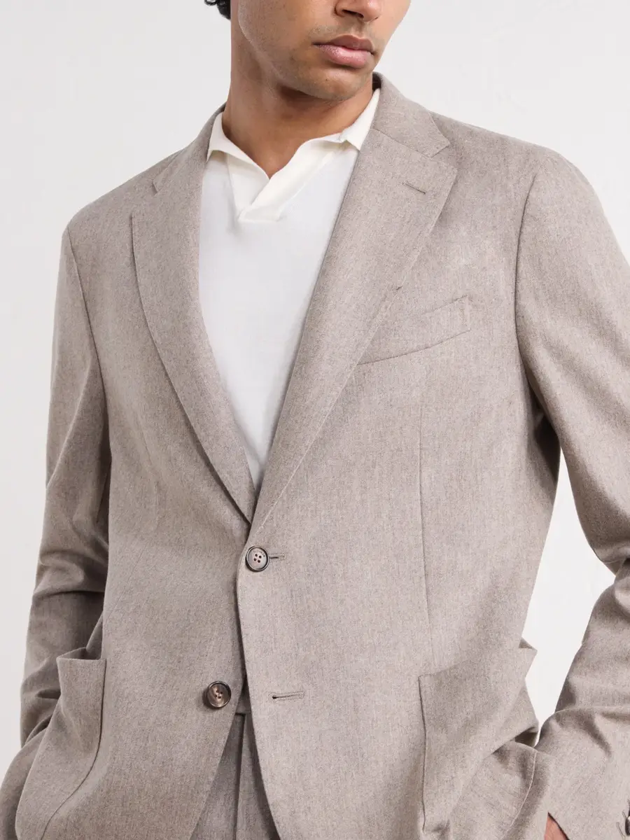 Slowear Incotex Wool-Blend Flannel Blazer Jacket - Men | Thumbnail 5 Slowear Incotex Wool-Blend Flannel Blazer Jacket - Men | Thumbnail 5