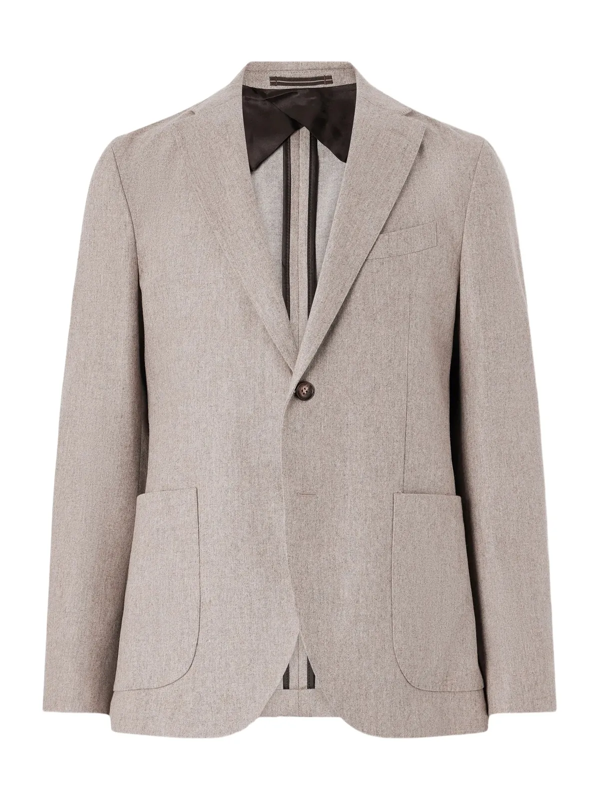 Incotex Wool-Blend Flannel Blazer Jacket - Men Incotex Wool-Blend Flannel Blazer Jacket - Men