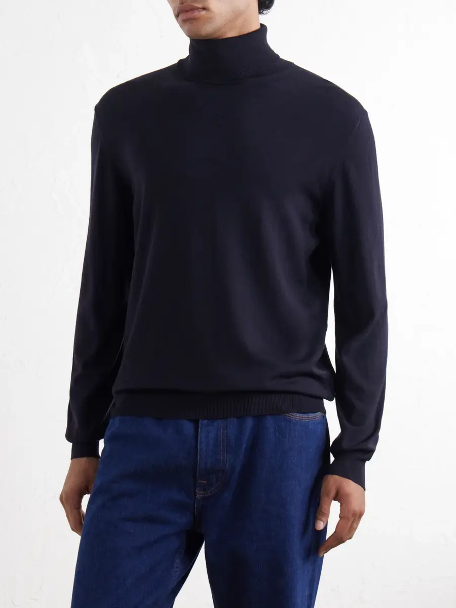 Slowear Zanone Flexwool Rollneck Sweater - Men | Thumbnail 3 Slowear Zanone Flexwool Rollneck Sweater - Men | Thumbnail 3