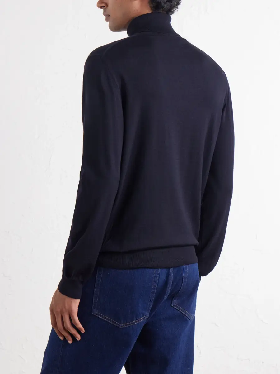 Slowear Zanone Flexwool Rollneck Sweater - Men | Thumbnail 4 Slowear Zanone Flexwool Rollneck Sweater - Men | Thumbnail 4