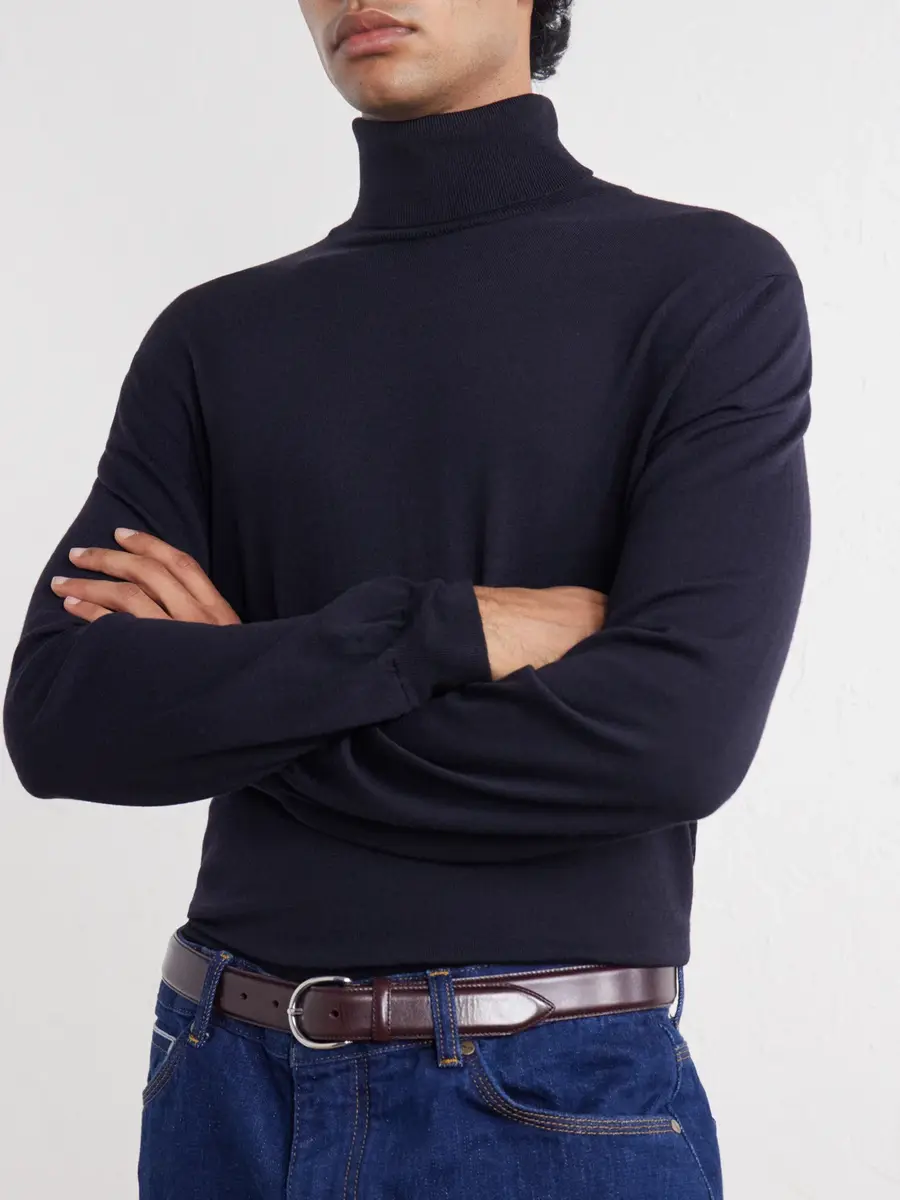 Slowear Zanone Flexwool Rollneck Sweater - Men | Thumbnail 5 Slowear Zanone Flexwool Rollneck Sweater - Men | Thumbnail 5