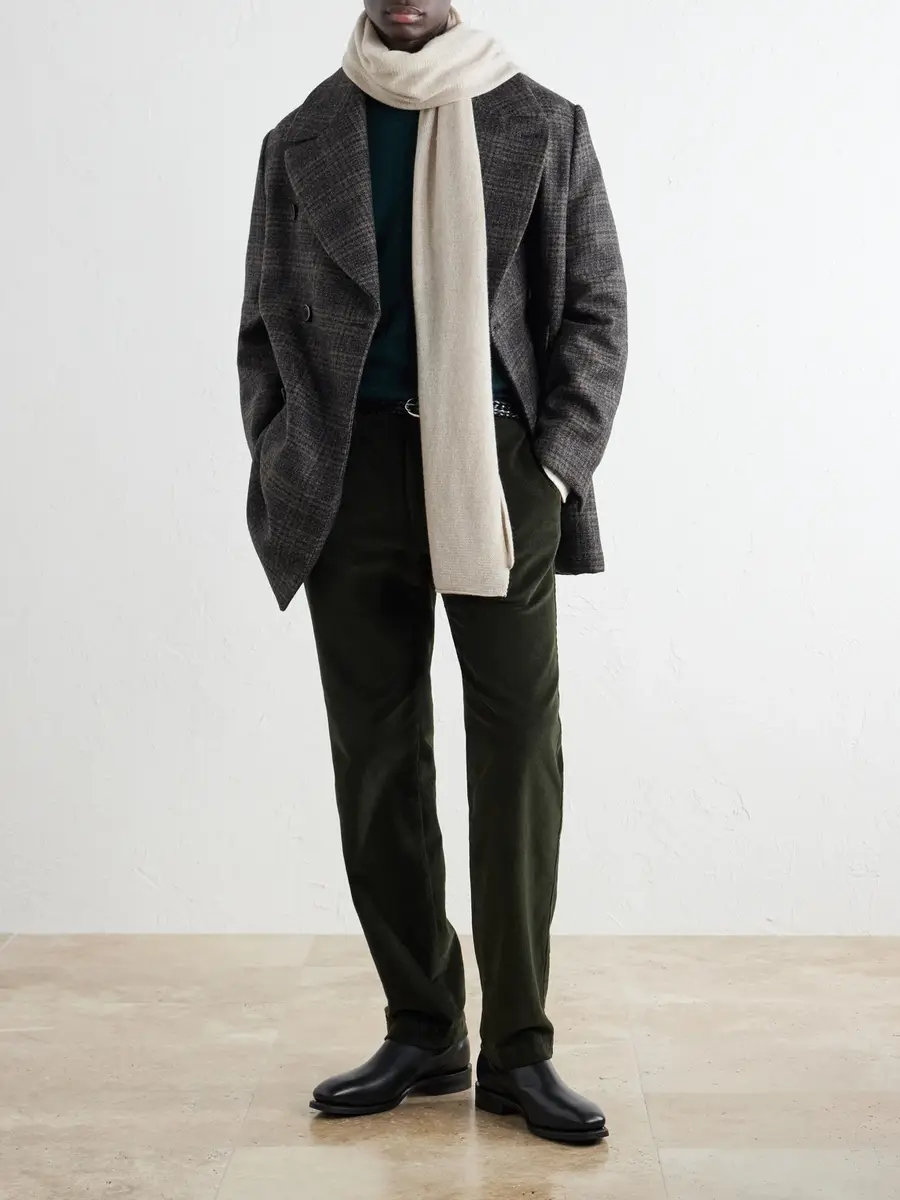Slowear Zanone Cashmere Scarf - Men | Thumbnail 2 Slowear Zanone Cashmere Scarf - Men | Thumbnail 2