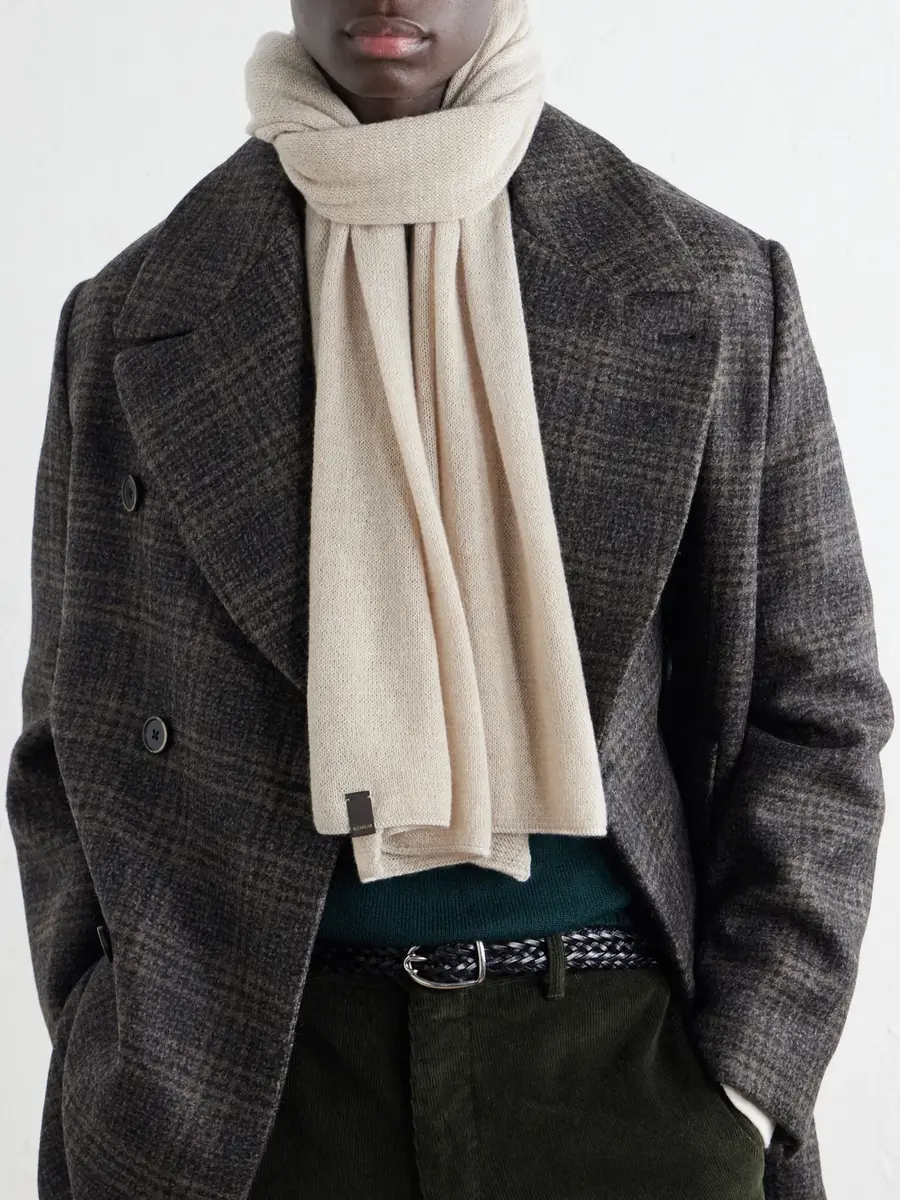 Slowear Zanone Cashmere Scarf - Men | Thumbnail 3 Slowear Zanone Cashmere Scarf - Men | Thumbnail 3
