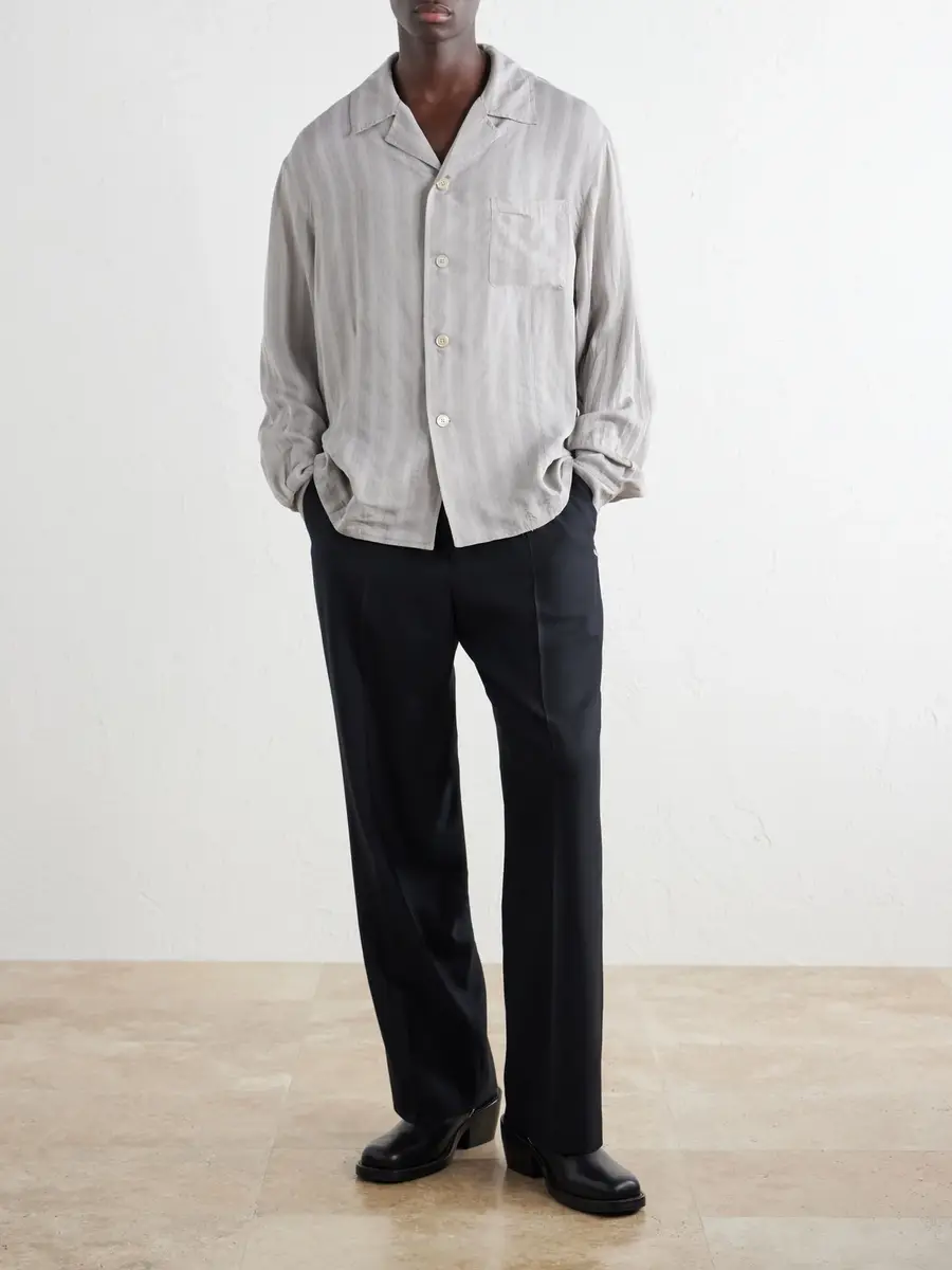 Our Legacy Private Camp-Collar Striped Woven Shirt - Men | Thumbnail 2 Our Legacy Private Camp-Collar Striped Woven Shirt - Men | Thumbnail 2
