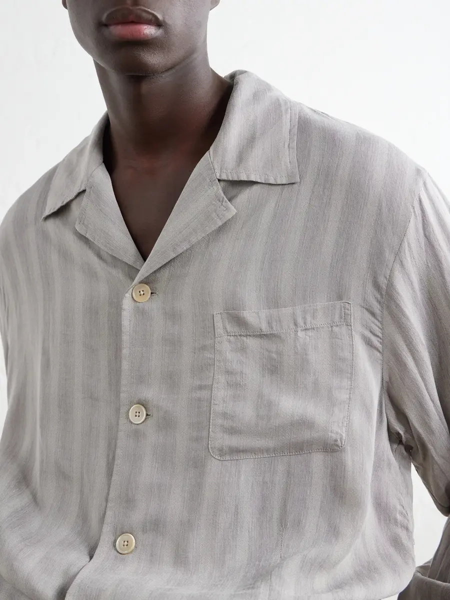 Our Legacy Private Camp-Collar Striped Woven Shirt - Men | Thumbnail 5 Our Legacy Private Camp-Collar Striped Woven Shirt - Men | Thumbnail 5
