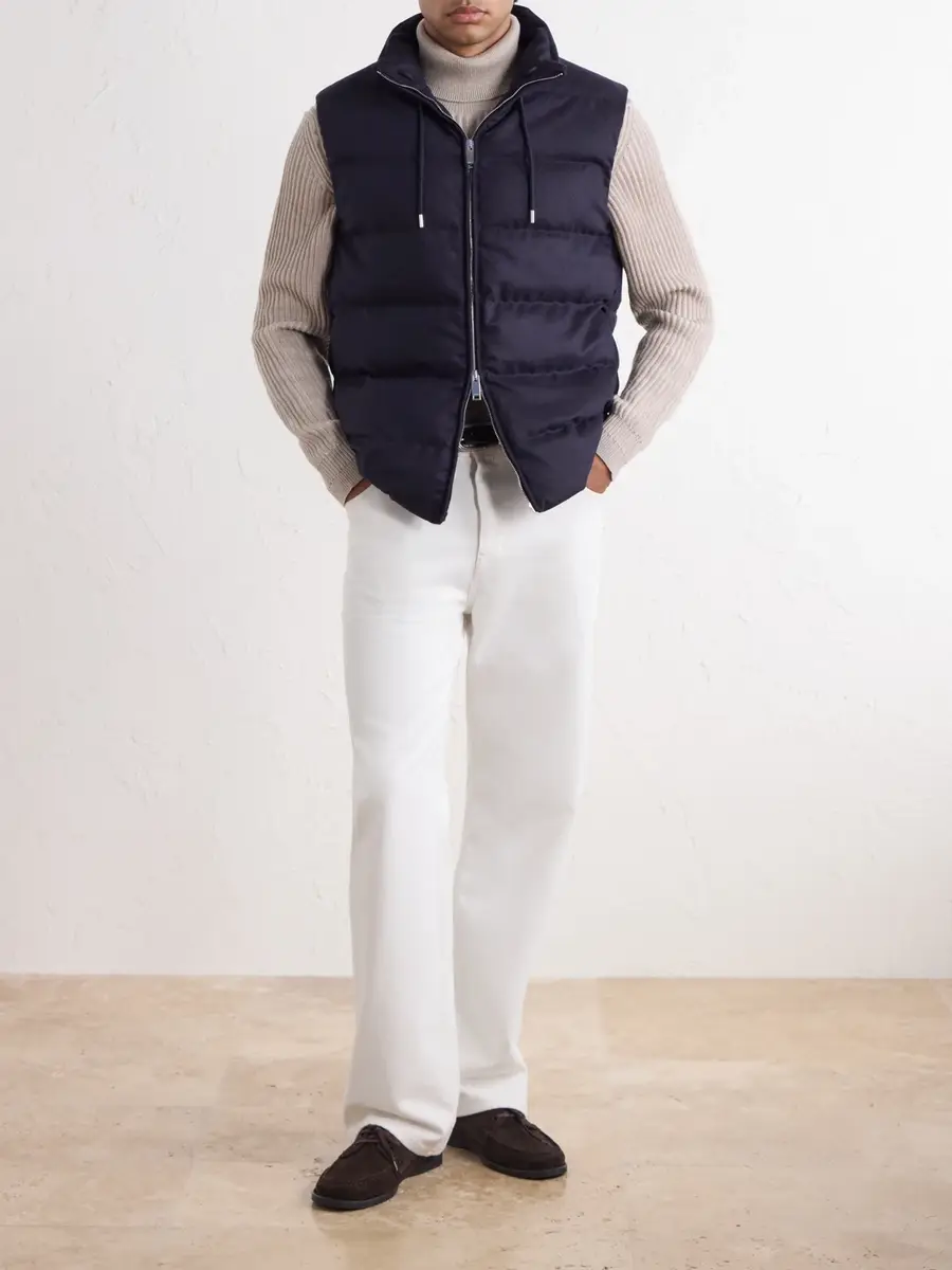 Slowear Montedoro Quilted Wool-Blend Down Gilet - Men | Thumbnail 2 Slowear Montedoro Quilted Wool-Blend Down Gilet - Men | Thumbnail 2