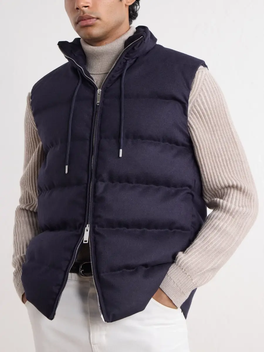 Slowear Montedoro Quilted Wool-Blend Down Gilet - Men | Thumbnail 5 Slowear Montedoro Quilted Wool-Blend Down Gilet - Men | Thumbnail 5