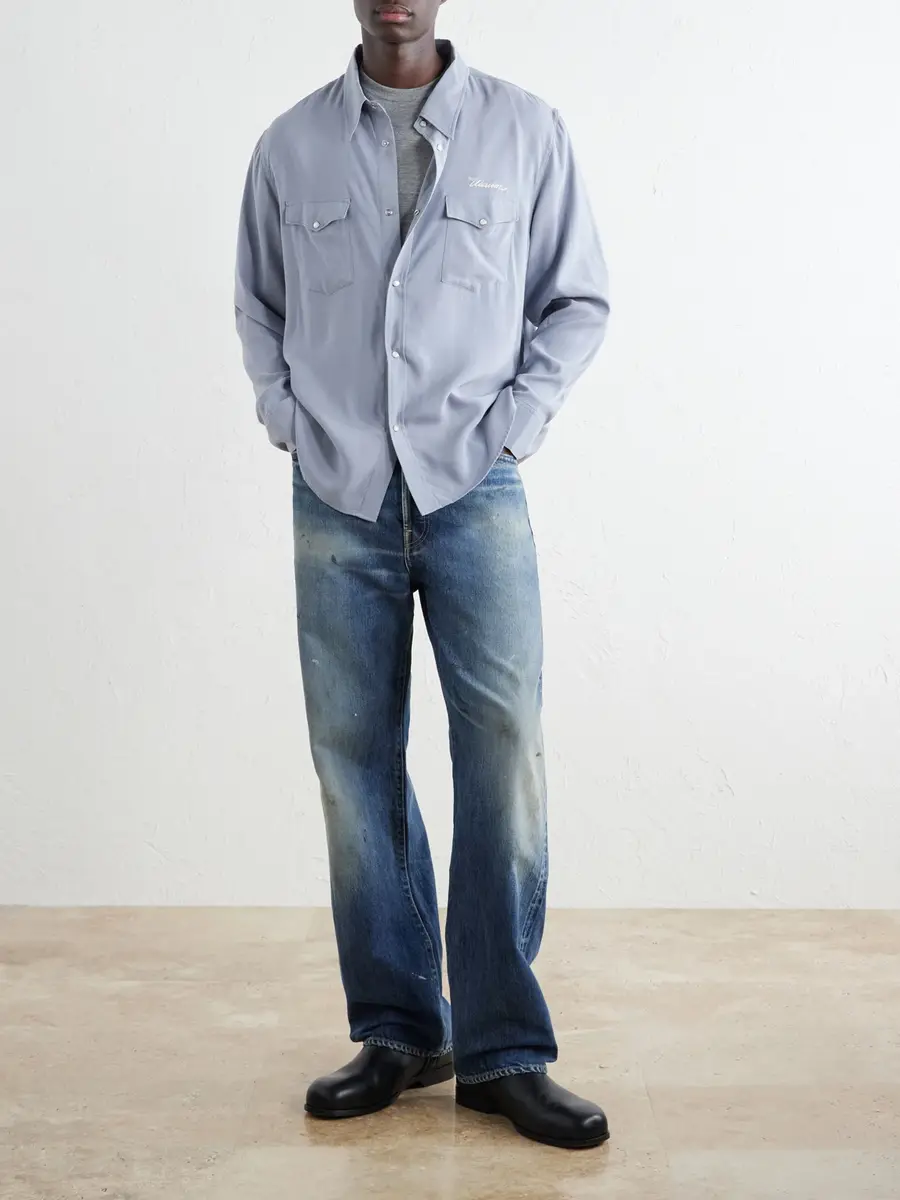 Visvim Meridian Logo-Embroidered Canvas Shirt - Men | Thumbnail 2