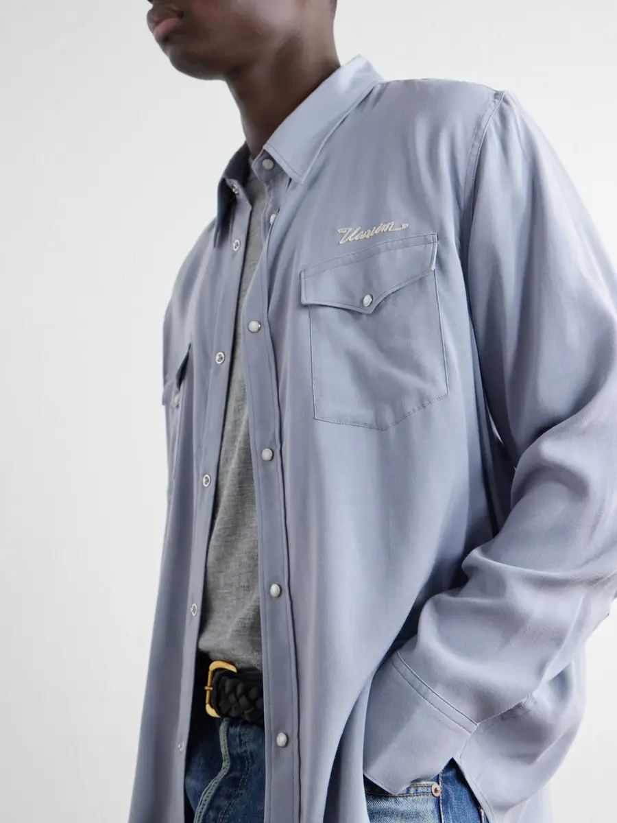 Visvim Meridian Logo-Embroidered Canvas Shirt - Men | Thumbnail 5