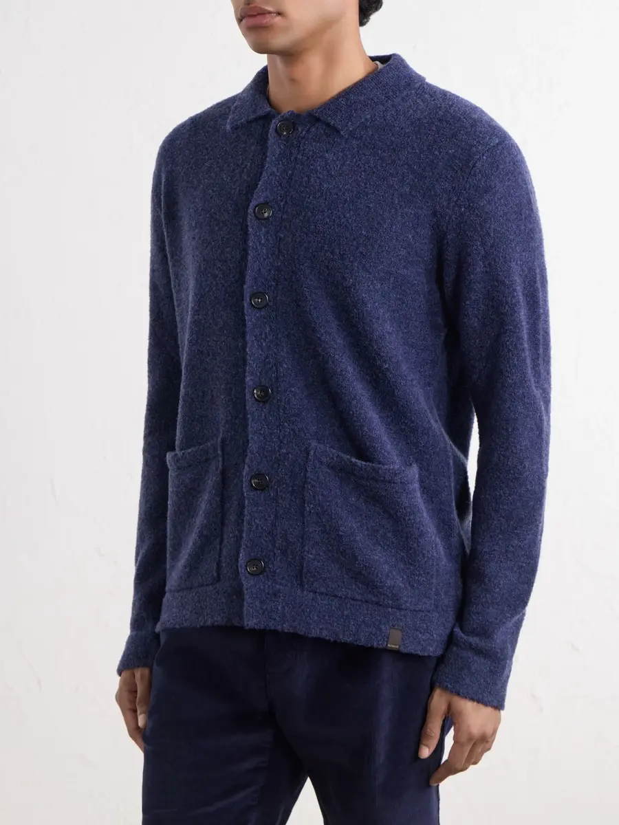Slowear Zanone Bouclé Wool-Blend Cardigan - Men | Thumbnail 3 Slowear Zanone Bouclé Wool-Blend Cardigan - Men | Thumbnail 3
