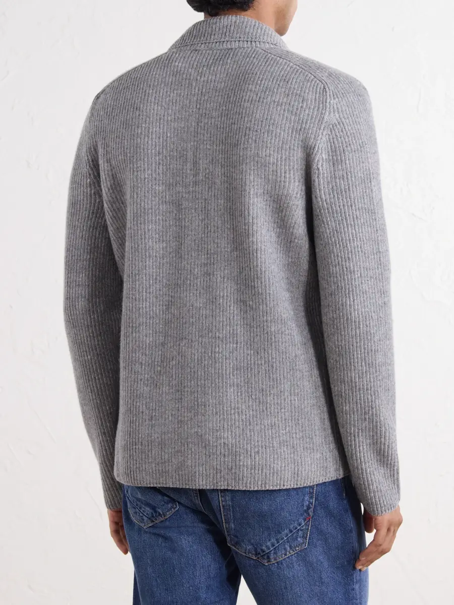 Slowear Zanone Ribbed Virgin Wool Blazer - Men | Thumbnail 4