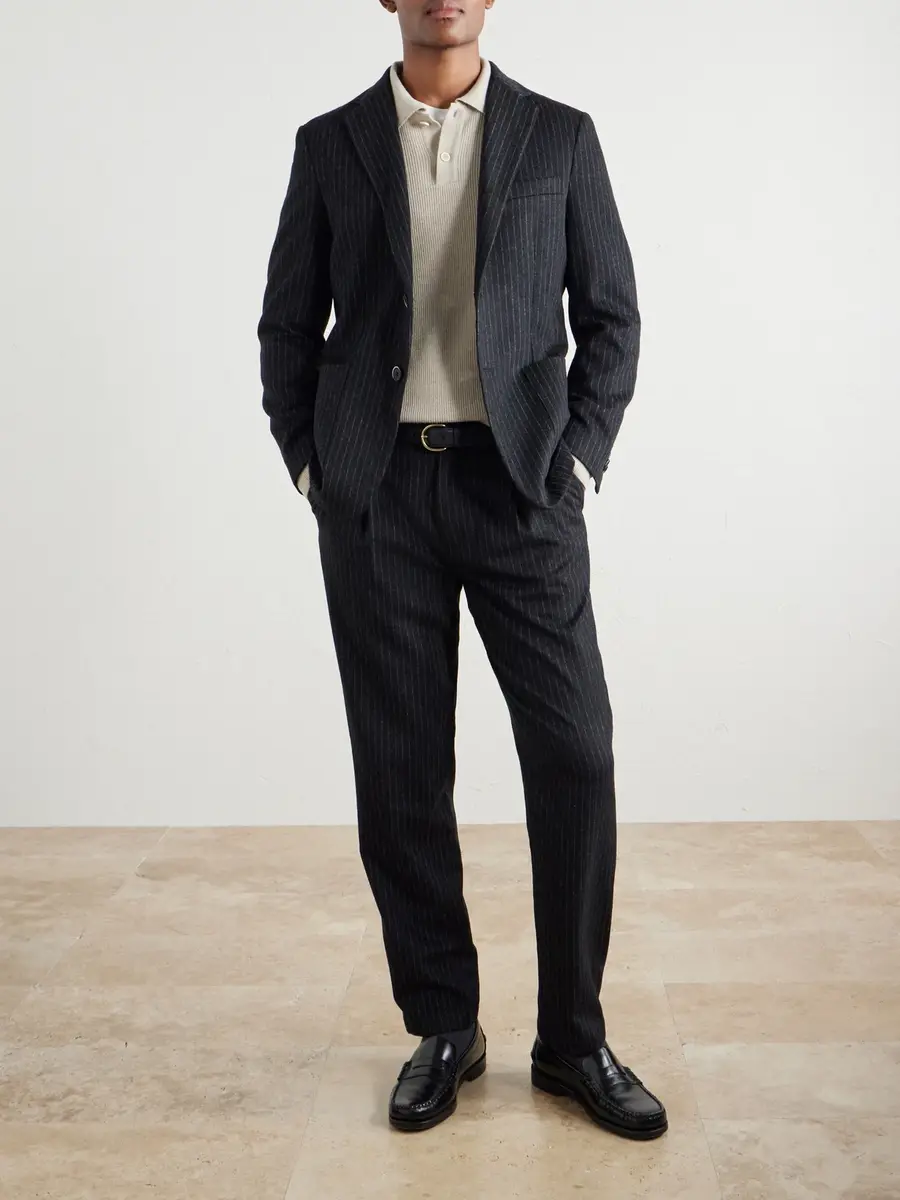 Barena Pinstriped Wool-Blend Blazer - Men | Thumbnail 2 Barena Pinstriped Wool-Blend Blazer - Men | Thumbnail 2
