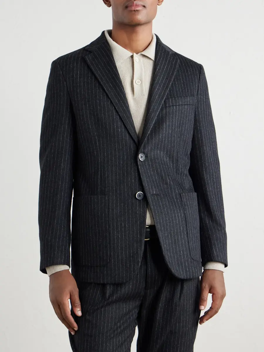 Barena Pinstriped Wool-Blend Blazer - Men | Thumbnail 3 Barena Pinstriped Wool-Blend Blazer - Men | Thumbnail 3
