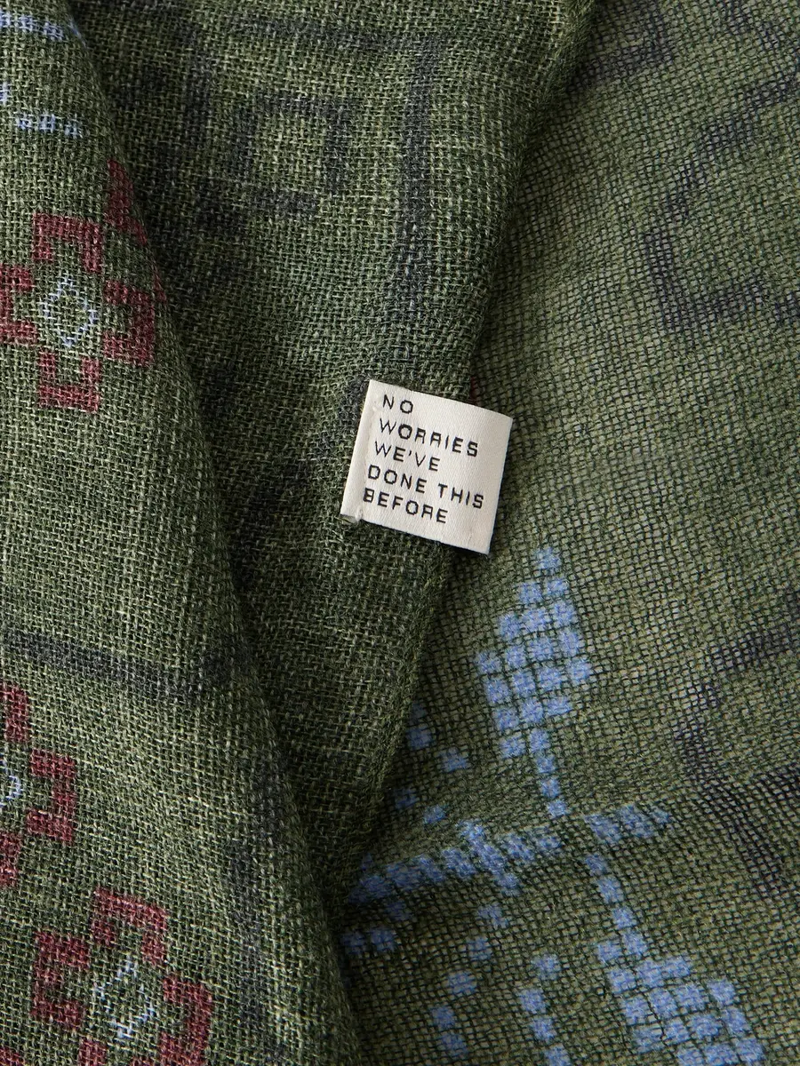 A Kind Of Guise Luz Printed Wool Scarf - Men | Thumbnail 3 A Kind Of Guise Luz Printed Wool Scarf - Men | Thumbnail 3