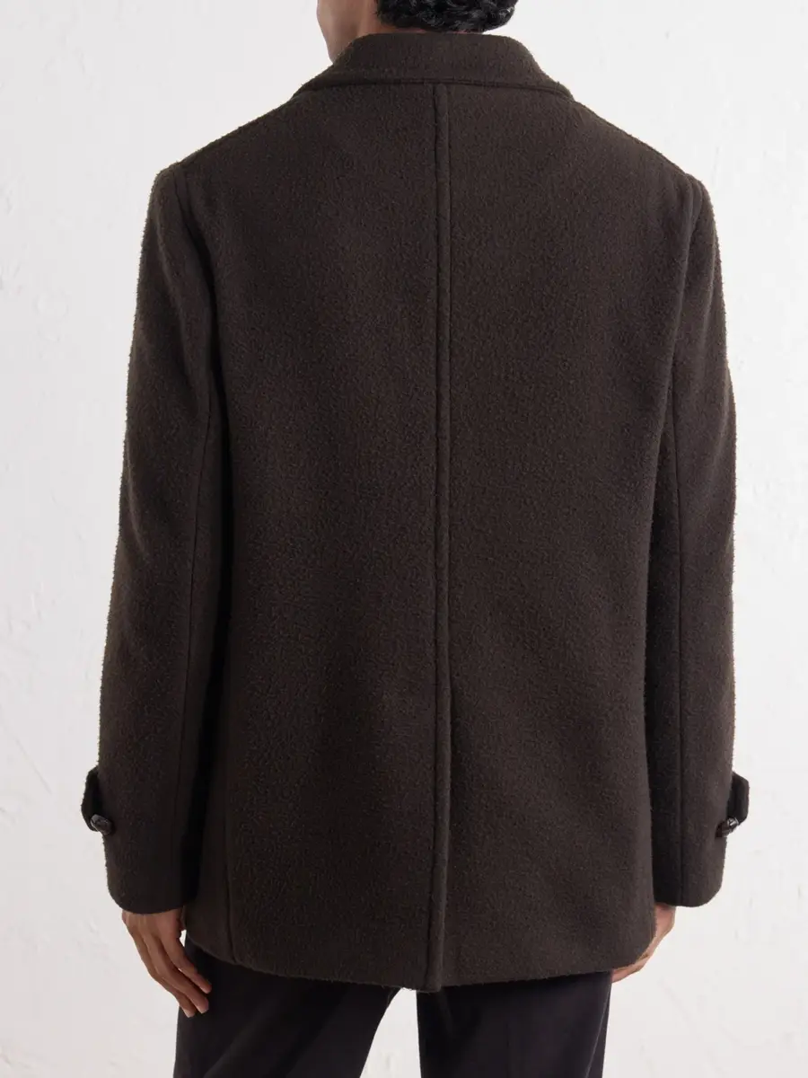 Slowear Montedoro Double-Breasted Wool-Blend Plush Coat - Men | Thumbnail 4
