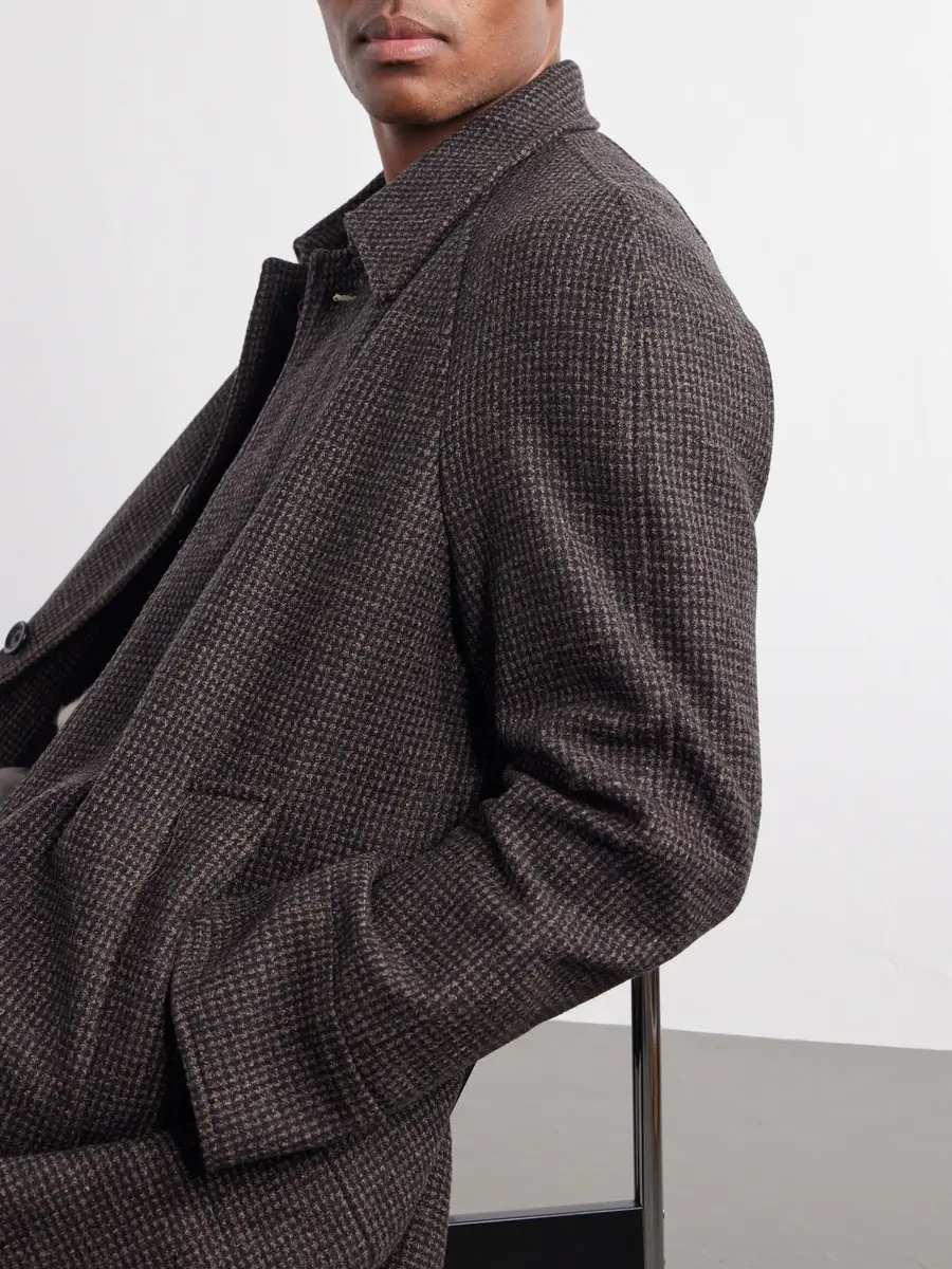 Oliver Spencer Lothian Houndstooth Tweed Coat - Men | Thumbnail 5 Oliver Spencer Lothian Houndstooth Tweed Coat - Men | Thumbnail 5