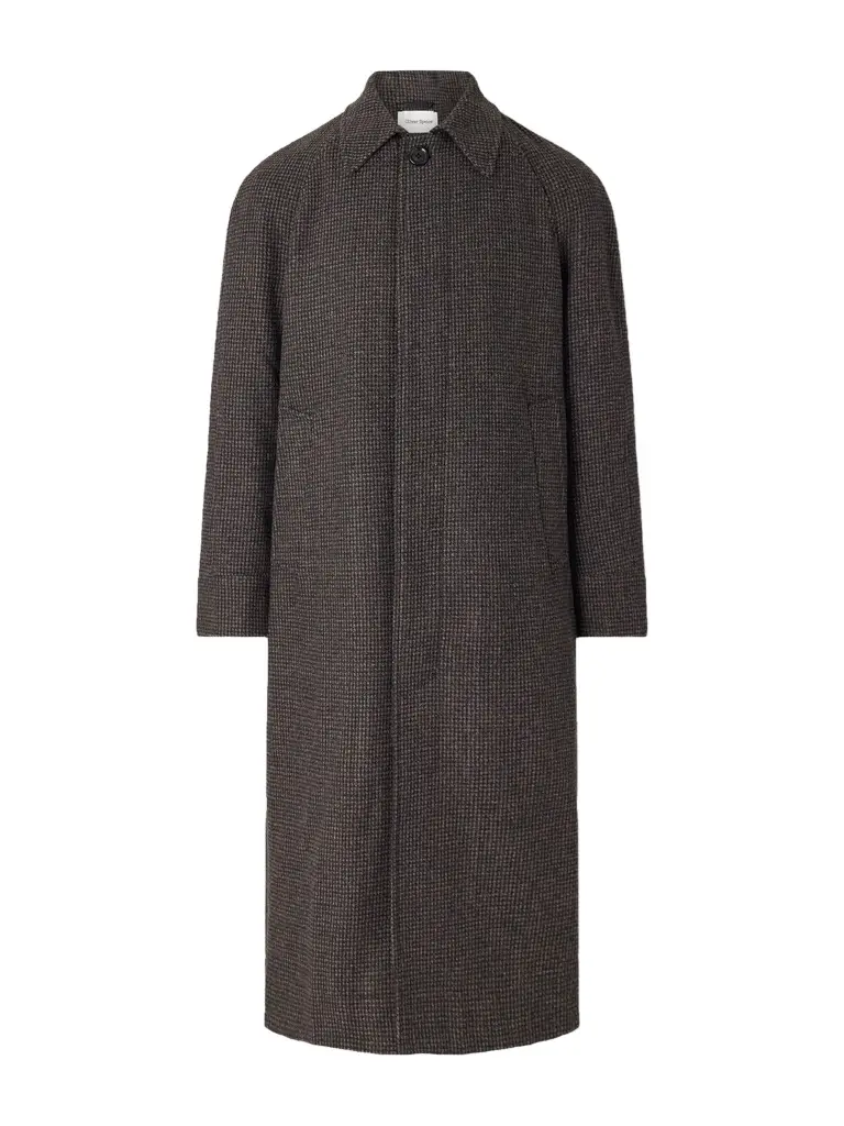 Oliver Spencer Lothian Houndstooth Tweed Coat - Men | Image 1 Oliver Spencer Lothian Houndstooth Tweed Coat - Men | Image 1