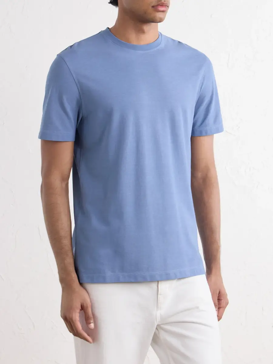 Slowear Zanone Slim-Fit IceCotton Jersey T-Shirt - Men | Thumbnail 3 Slowear Zanone Slim-Fit IceCotton Jersey T-Shirt - Men | Thumbnail 3