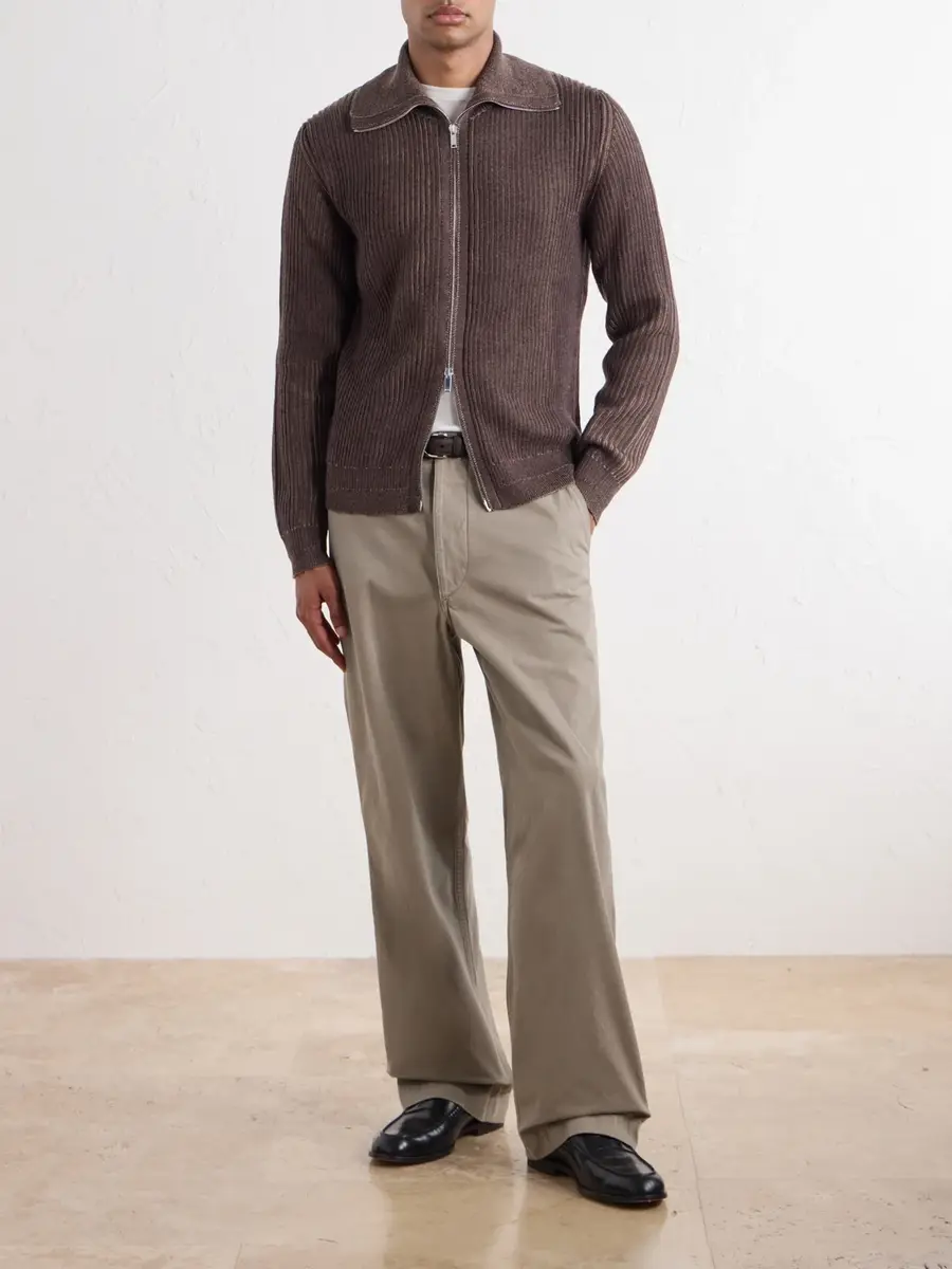 Slowear Turtleneck Ribbed Virgin Wool Sweater - Men | Thumbnail 2 Slowear Turtleneck Ribbed Virgin Wool Sweater - Men | Thumbnail 2