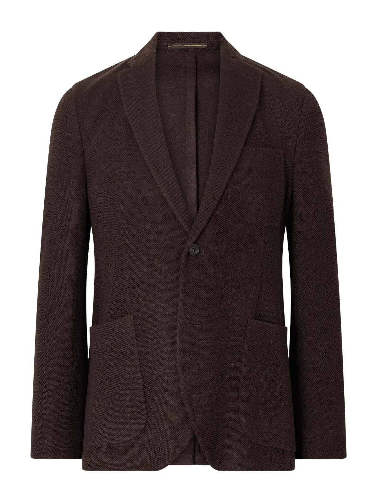 Incotex Wool-Blend Woven Waffle Jersey Blazer - Men Incotex Wool-Blend Woven Waffle Jersey Blazer - Men