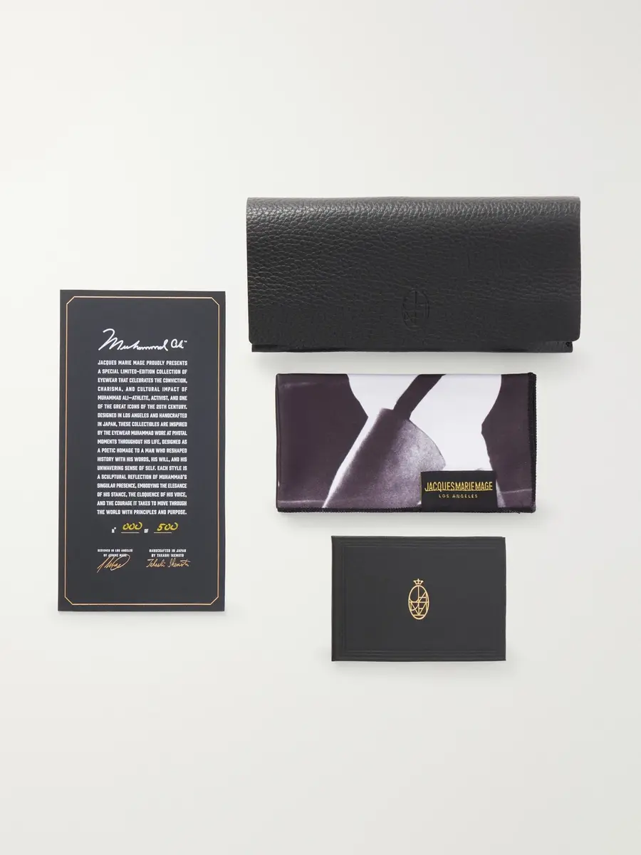 Jacques Marie Mage Kinshasa Muhammad Ali D-Frame Tortoiseshell Acetate Sunglasses - Men | Thumbnail 5 Jacques Marie Mage Kinshasa Muhammad Ali D-Frame Tortoiseshell Acetate Sunglasses - Men | Thumbnail 5