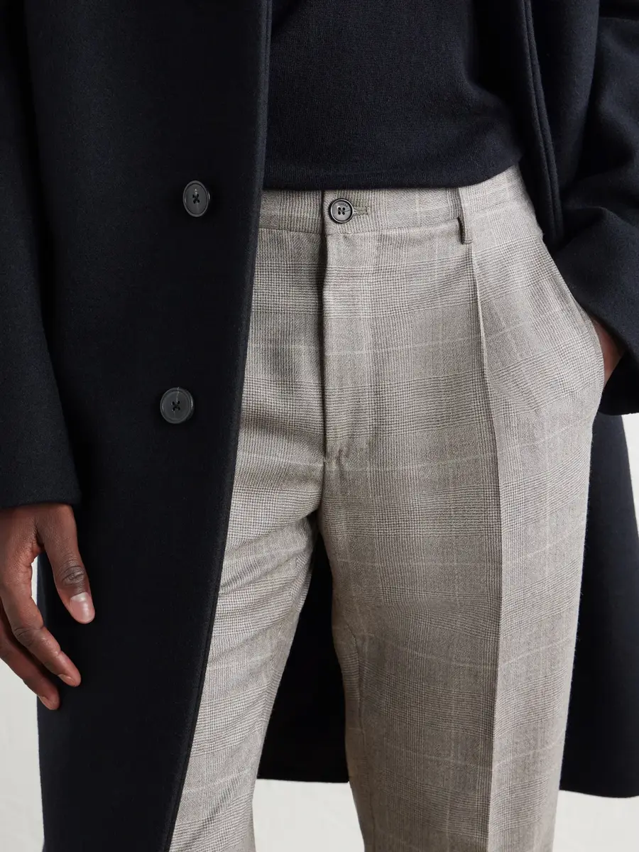 Slowear Incotex Tapered Prince of Wales Checked Wool and Cashmere-Blend Trousers - Men | Thumbnail 5