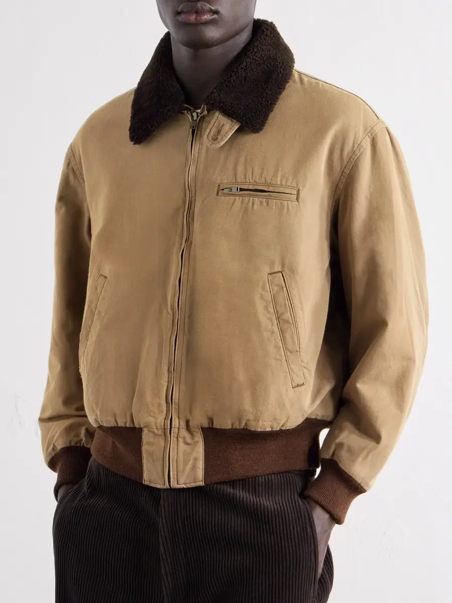 A.PRESSE Cotton and Wool-Blend Bomber Jacket - Men | Thumbnail 3 A.PRESSE Cotton and Wool-Blend Bomber Jacket - Men | Thumbnail 3