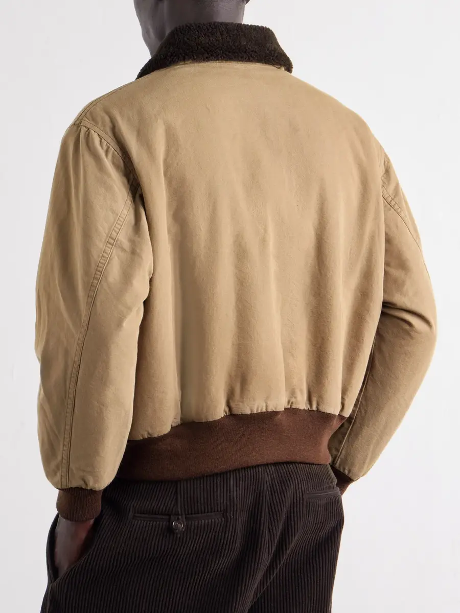 A.PRESSE Cotton and Wool-Blend Bomber Jacket - Men | Thumbnail 4 A.PRESSE Cotton and Wool-Blend Bomber Jacket - Men | Thumbnail 4